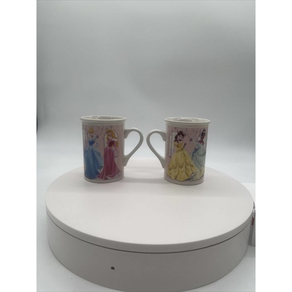 Disney 2012 Frankford Candy Children's Princess Mugs/Cups Pastel Colors (2) - Picture 6 of 8